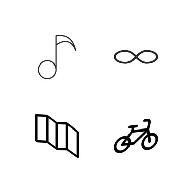 basit Seviyelendirilmiş Icons set seyahat