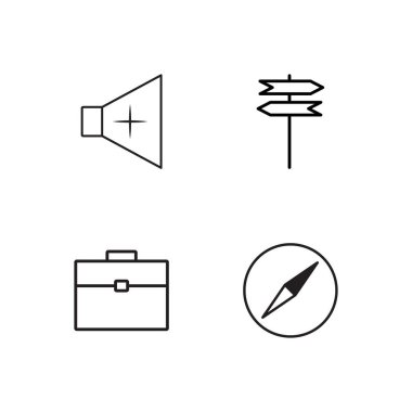 basit Seviyelendirilmiş Icons set seyahat