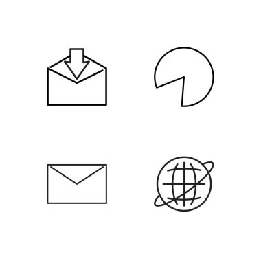 Pazarlama basit Seviyelendirilmiş Icons set