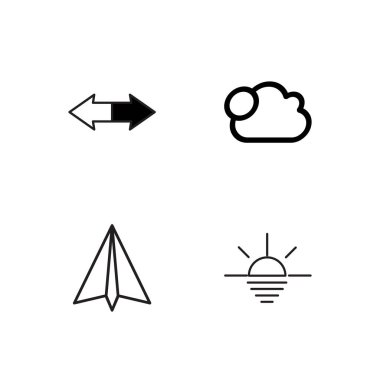 basit Seviyelendirilmiş Icons set seyahat