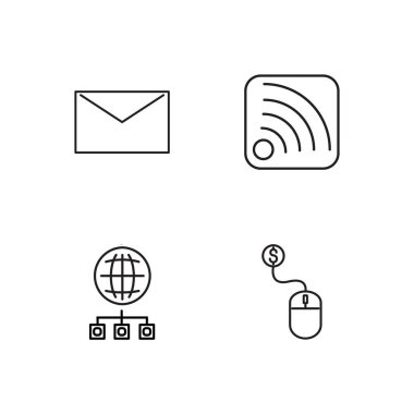 Pazarlama basit Seviyelendirilmiş Icons set