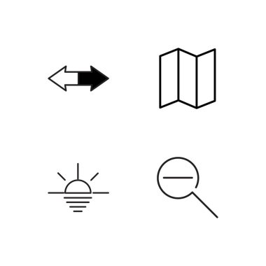 basit Seviyelendirilmiş Icons set seyahat