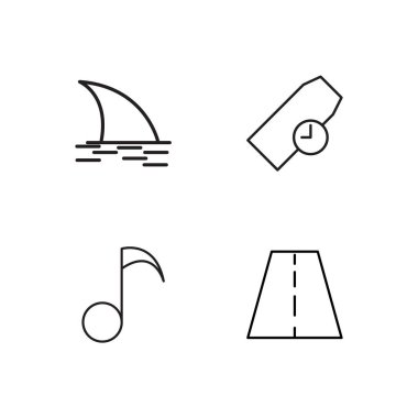 basit Seviyelendirilmiş Icons set seyahat