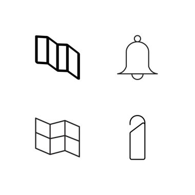 basit Seviyelendirilmiş Icons set seyahat