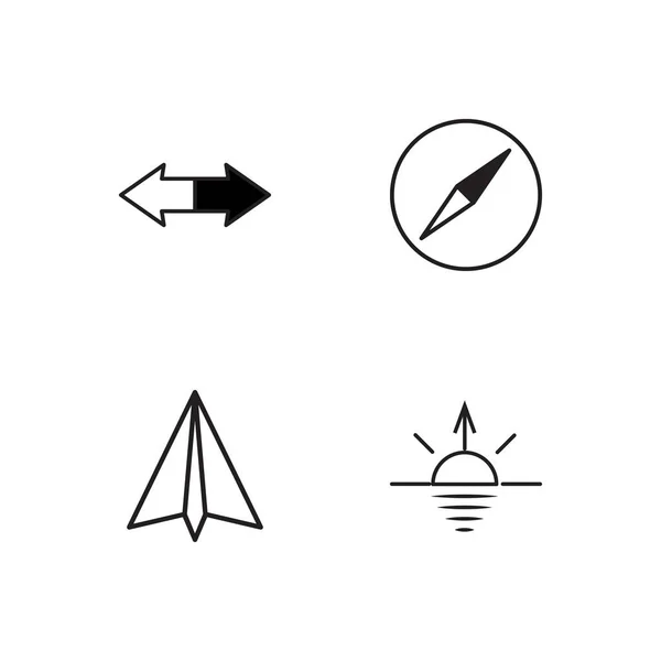 basit Seviyelendirilmiş Icons set seyahat