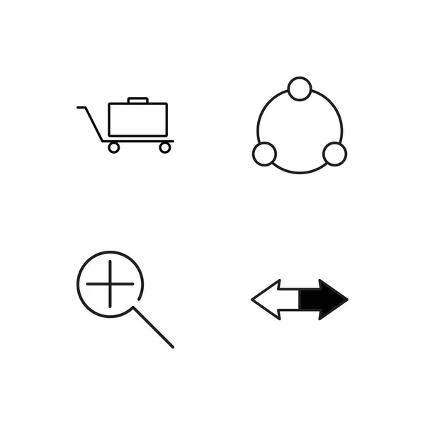 basit Seviyelendirilmiş Icons set seyahat