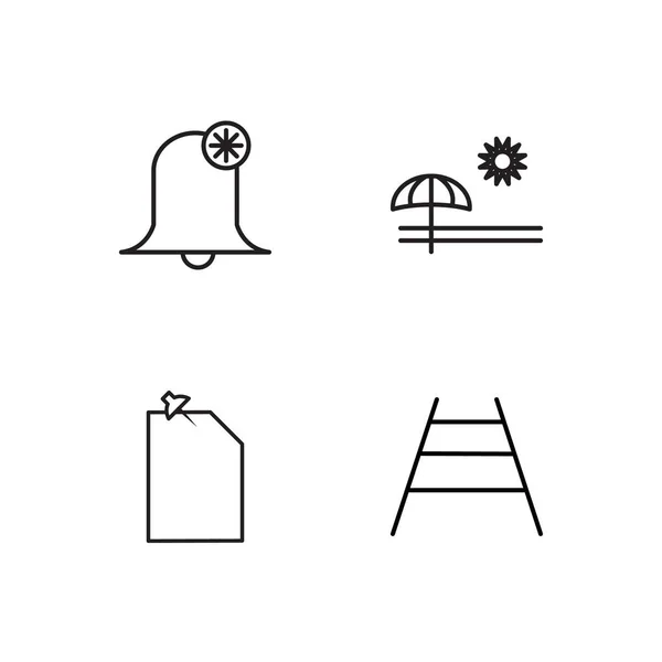 basit Seviyelendirilmiş Icons set seyahat