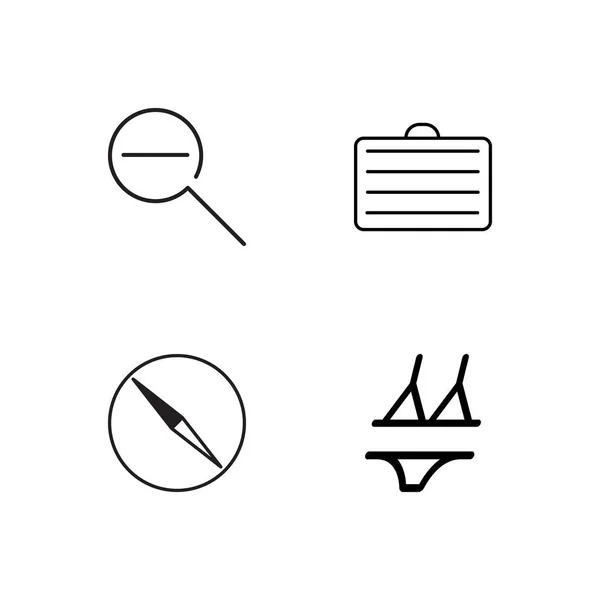 basit Seviyelendirilmiş Icons set seyahat