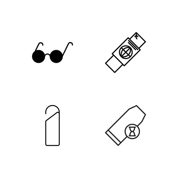 basit Seviyelendirilmiş Icons set seyahat