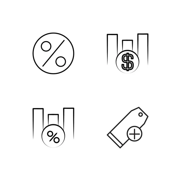 Pazarlama basit Seviyelendirilmiş Icons set