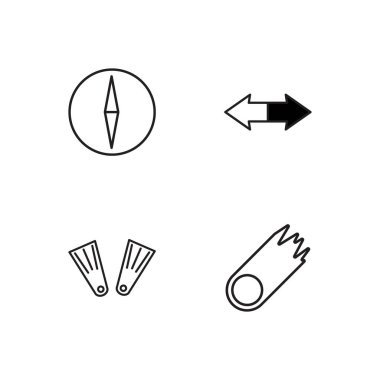 basit Seviyelendirilmiş Icons set seyahat