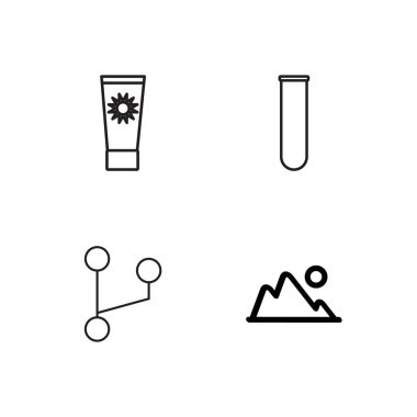 basit Seviyelendirilmiş Icons set seyahat