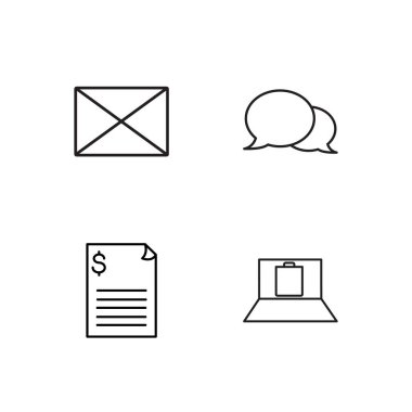 Pazarlama basit Seviyelendirilmiş Icons set