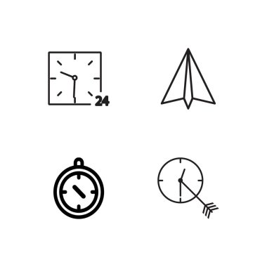 basit Seviyelendirilmiş Icons set seyahat