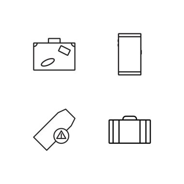 basit Seviyelendirilmiş Icons set seyahat