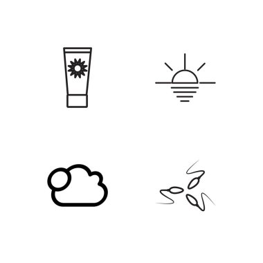 basit Seviyelendirilmiş Icons set seyahat