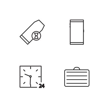 basit Seviyelendirilmiş Icons set seyahat