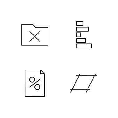 Pazarlama basit Seviyelendirilmiş Icons set