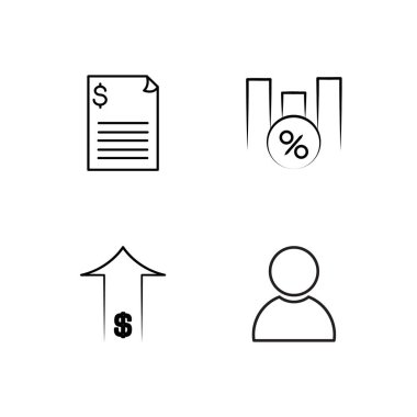 Pazarlama basit Seviyelendirilmiş Icons set