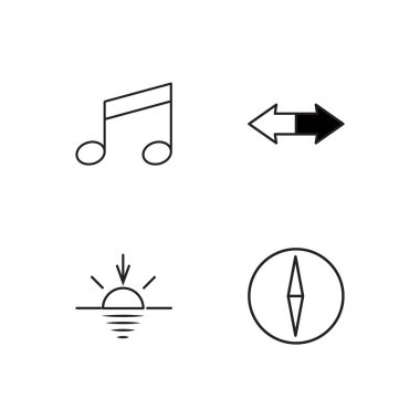 basit Seviyelendirilmiş Icons set seyahat