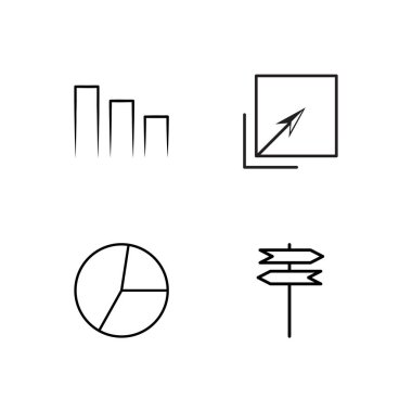 Pazarlama basit Seviyelendirilmiş Icons set