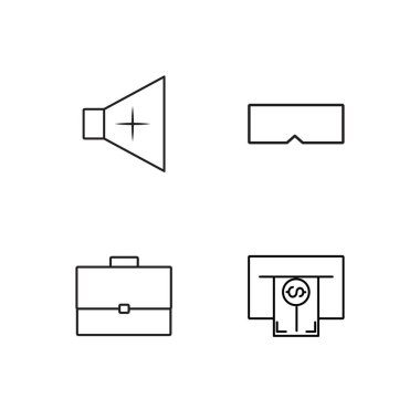 basit Seviyelendirilmiş Icons set seyahat