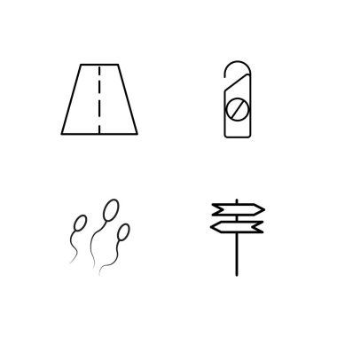 basit Seviyelendirilmiş Icons set seyahat