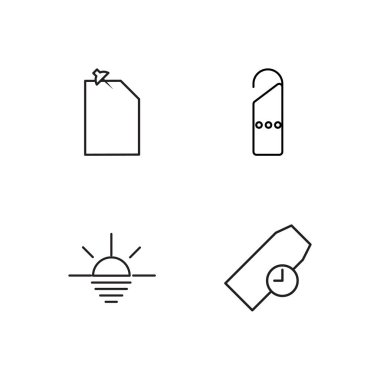 basit Seviyelendirilmiş Icons set seyahat