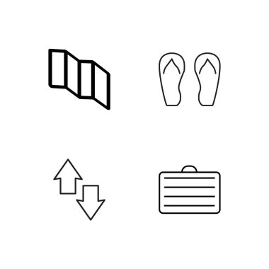basit Seviyelendirilmiş Icons set seyahat