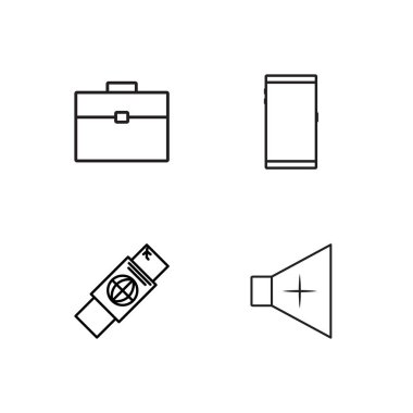 basit Seviyelendirilmiş Icons set seyahat