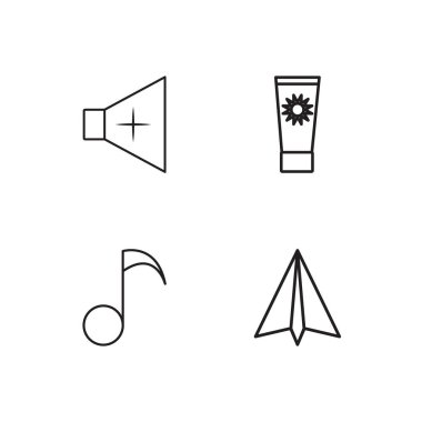 basit Seviyelendirilmiş Icons set seyahat