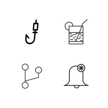 basit Seviyelendirilmiş Icons set seyahat