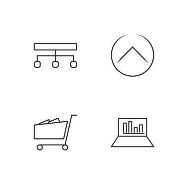 Pazarlama basit Seviyelendirilmiş Icons set