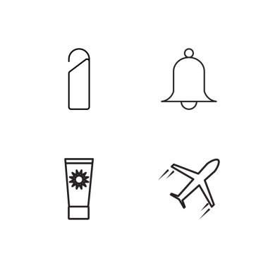 basit Seviyelendirilmiş Icons set seyahat