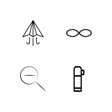 basit Seviyelendirilmiş Icons set seyahat