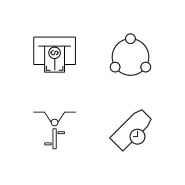 basit Seviyelendirilmiş Icons set seyahat