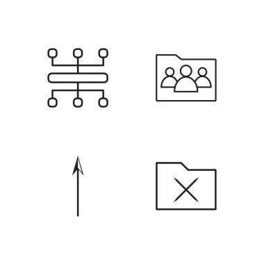 Pazarlama basit Seviyelendirilmiş Icons set