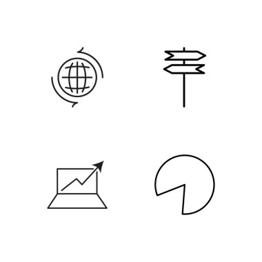 Pazarlama basit Seviyelendirilmiş Icons set