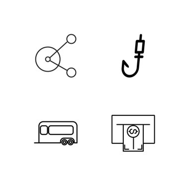 basit Seviyelendirilmiş Icons set seyahat