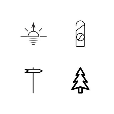 basit Seviyelendirilmiş Icons set seyahat