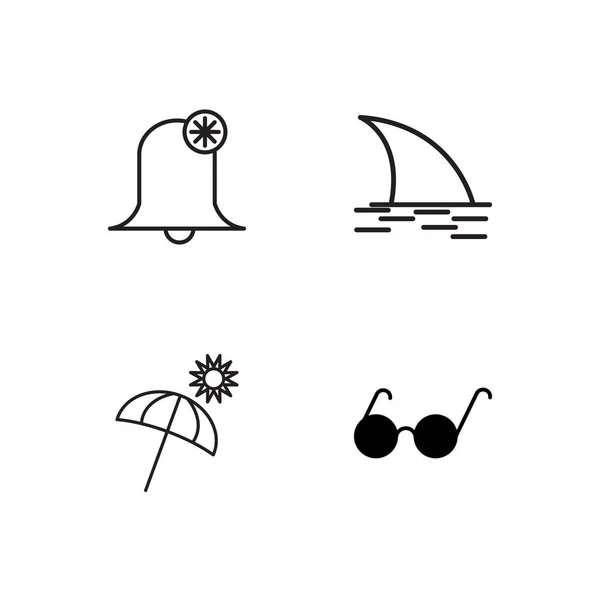 basit Seviyelendirilmiş Icons set seyahat