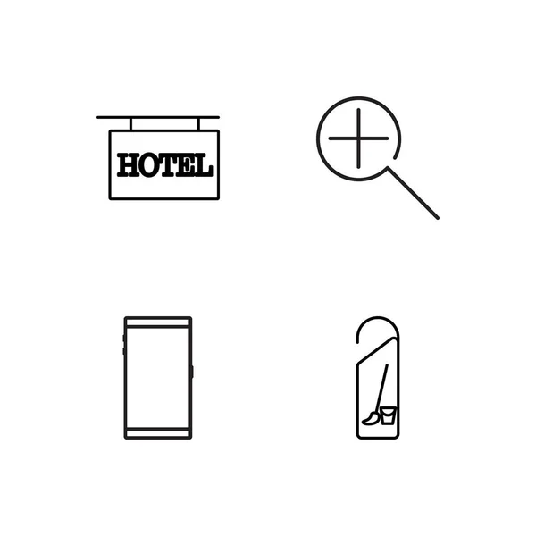 basit Seviyelendirilmiş Icons set seyahat