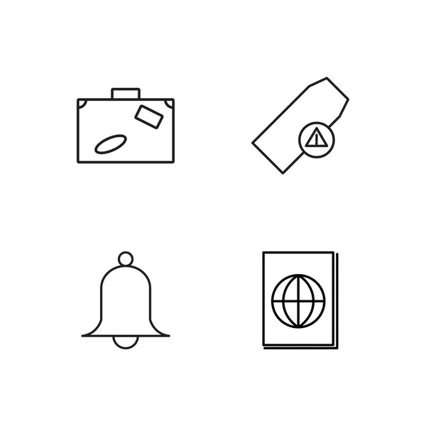 basit Seviyelendirilmiş Icons set seyahat