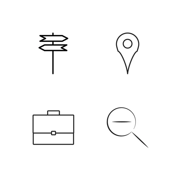 basit Seviyelendirilmiş Icons set seyahat
