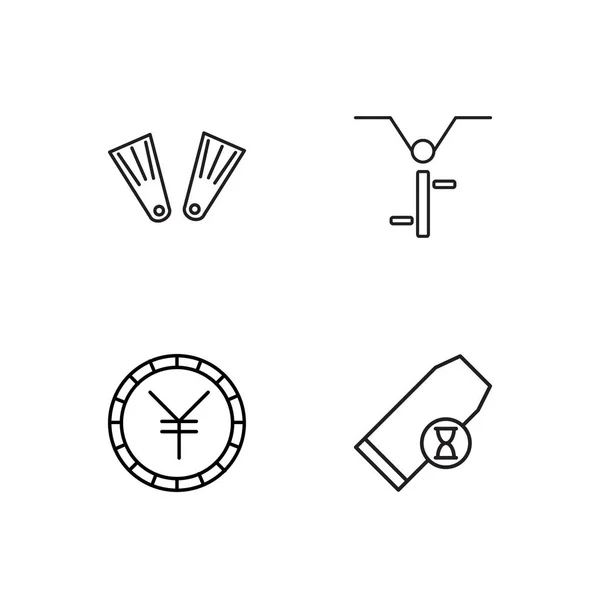 basit Seviyelendirilmiş Icons set seyahat