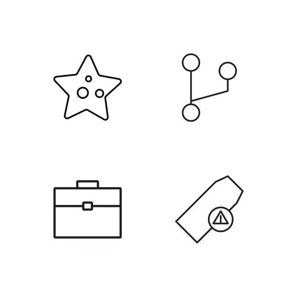 Viaje simple bosquejado iconos conjunto — Vector de stock