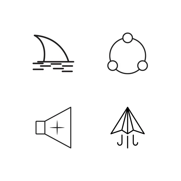 basit Seviyelendirilmiş Icons set seyahat