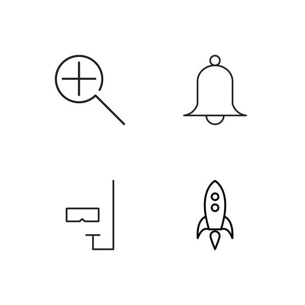 Travel simple outlined icons set — Stock Vector