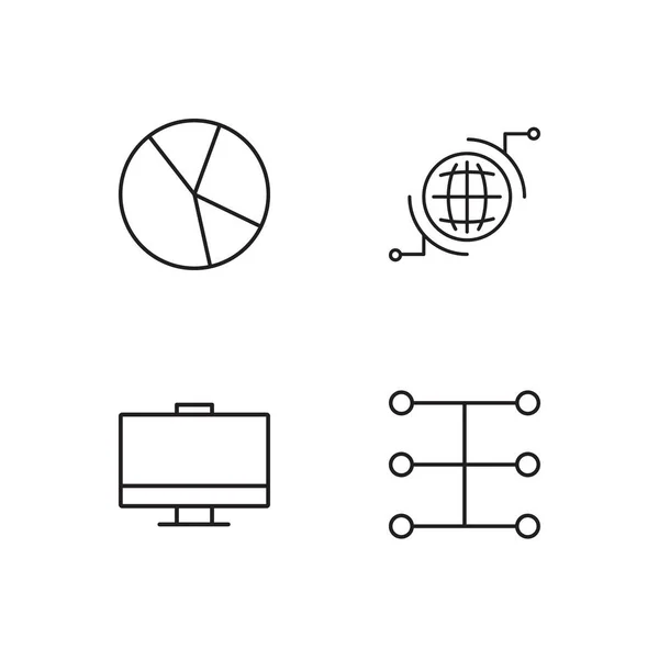 Pazarlama basit Seviyelendirilmiş Icons set