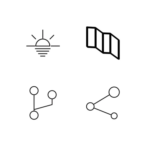 basit Seviyelendirilmiş Icons set seyahat